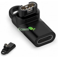 ECSEM 1-Pack Watch Charger Adapter Compatible with Garmin Fenix 7 7s 7X,6 6X 6S/Instinct 2 2s