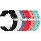  ECSEM 20mm Width Replacement Silicone Bands Straps Wristband Compatible for Amazfit Bip Smartwatch A1608, (6 PCS: Black/White/Gray/Red/Pink/Teal) 